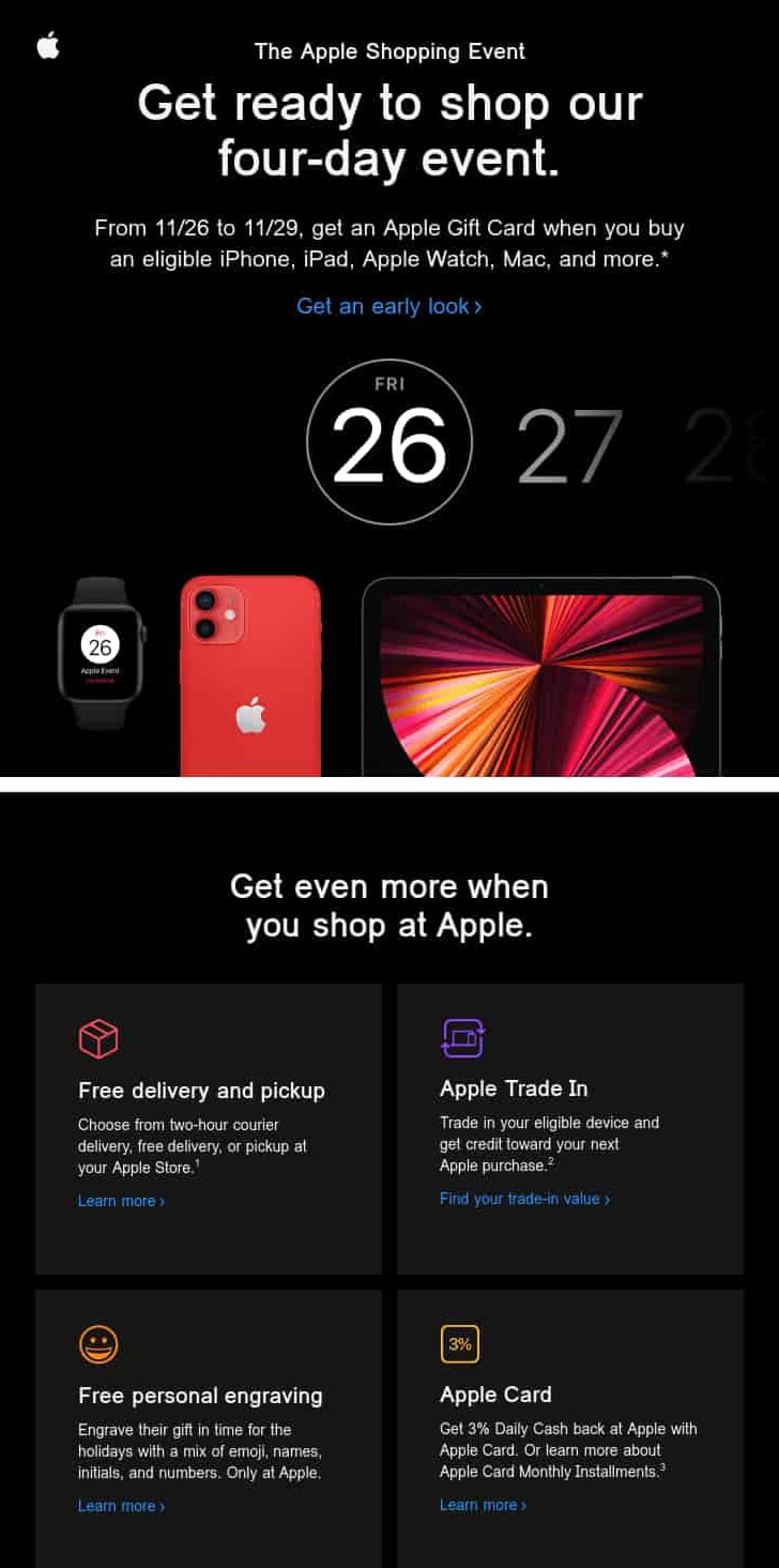 Apple had one of the best Black Friday marketing campaigns.